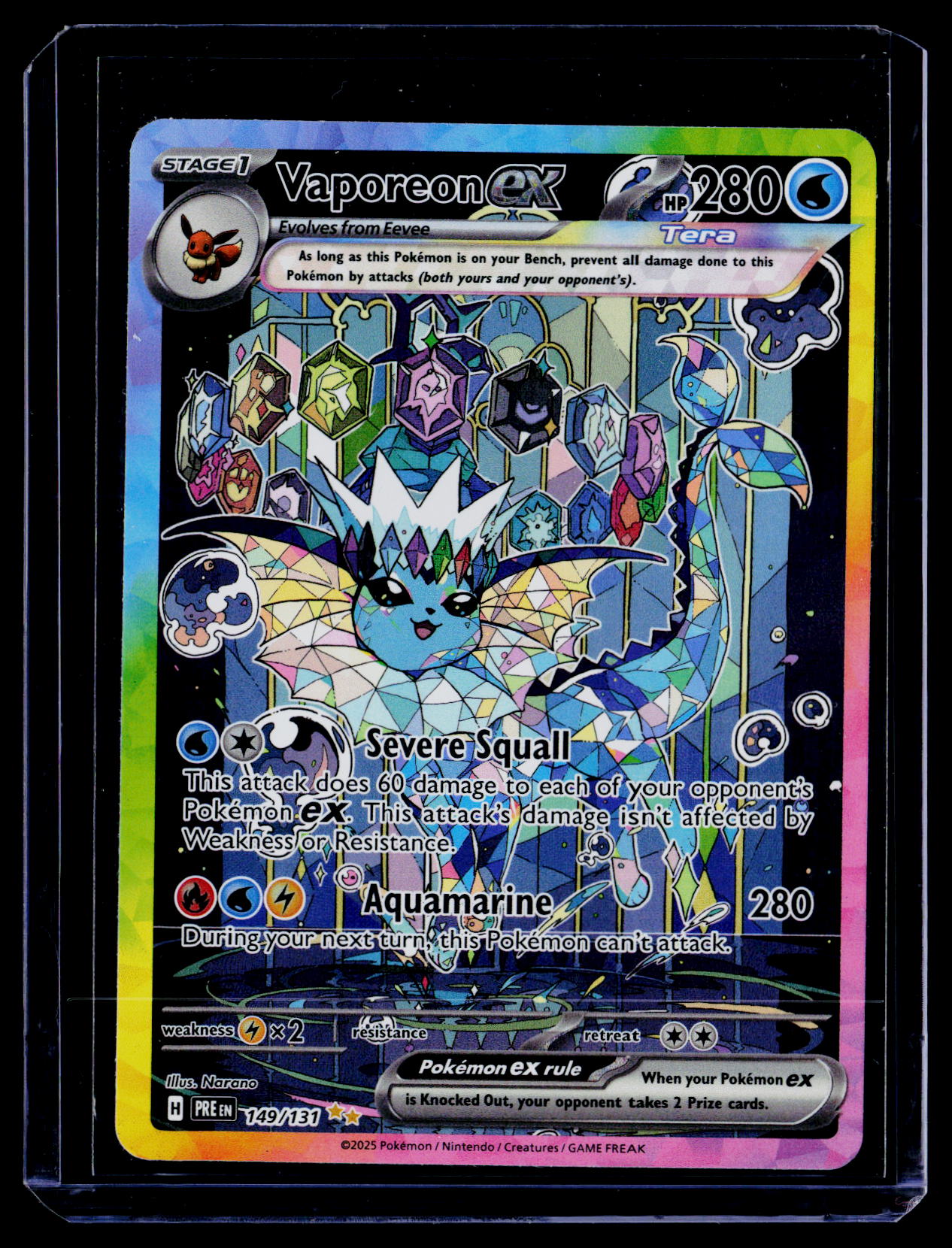 SV: Prismatic Evolutions #149/131 Vaporeon ex