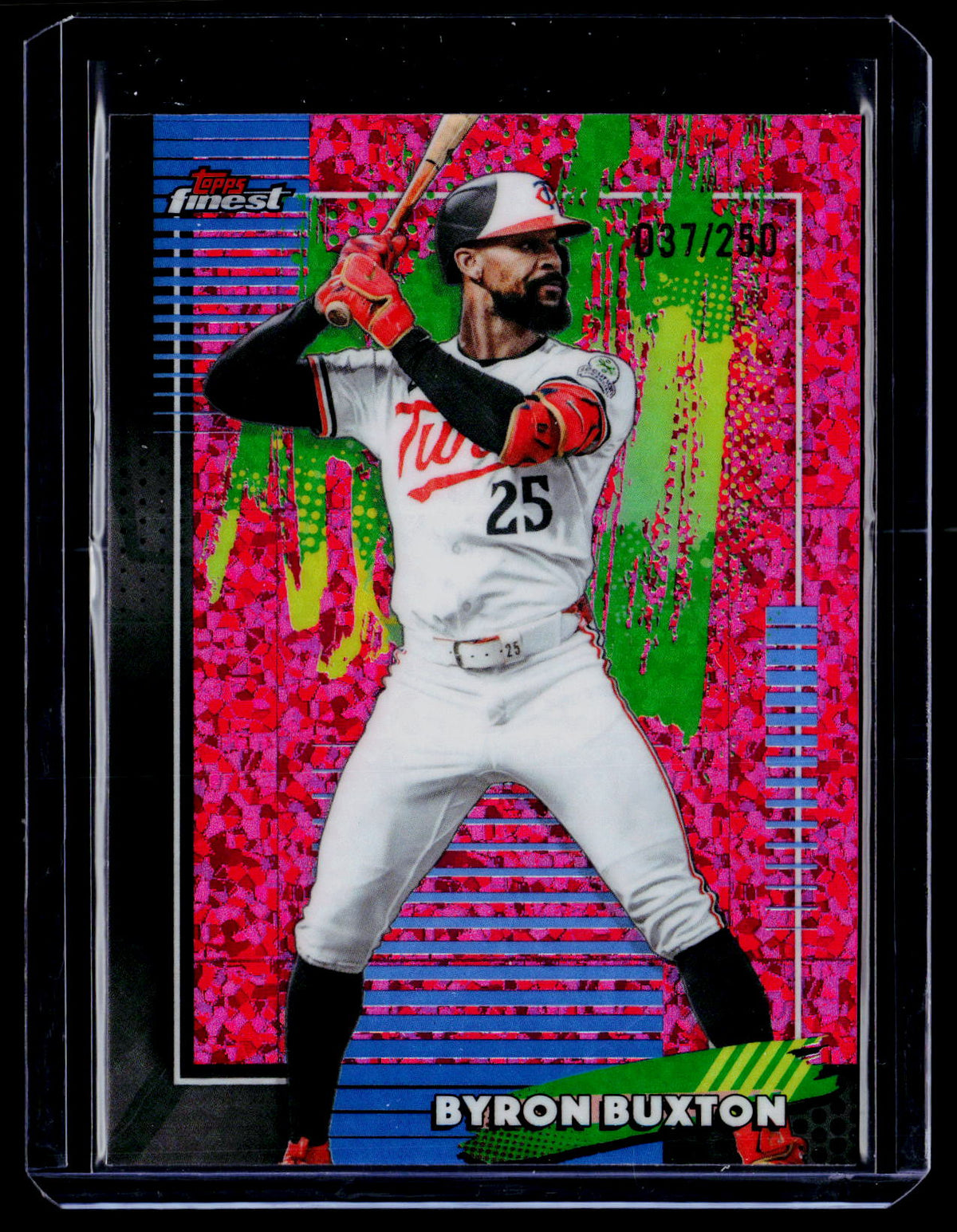 2026 Finest #25 Byron Buxton Pink Mini-Diamond Refractors #/250
