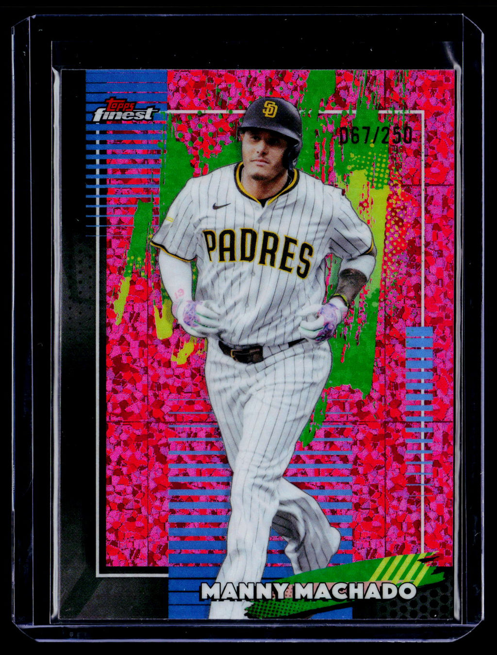 2026 Finest #41 Manny Machado Pink Mini-Diamond Refractors #/250