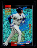 2026 Finest #163 Freddie Freeman Aqua Mini-Diamond Refractors #/199