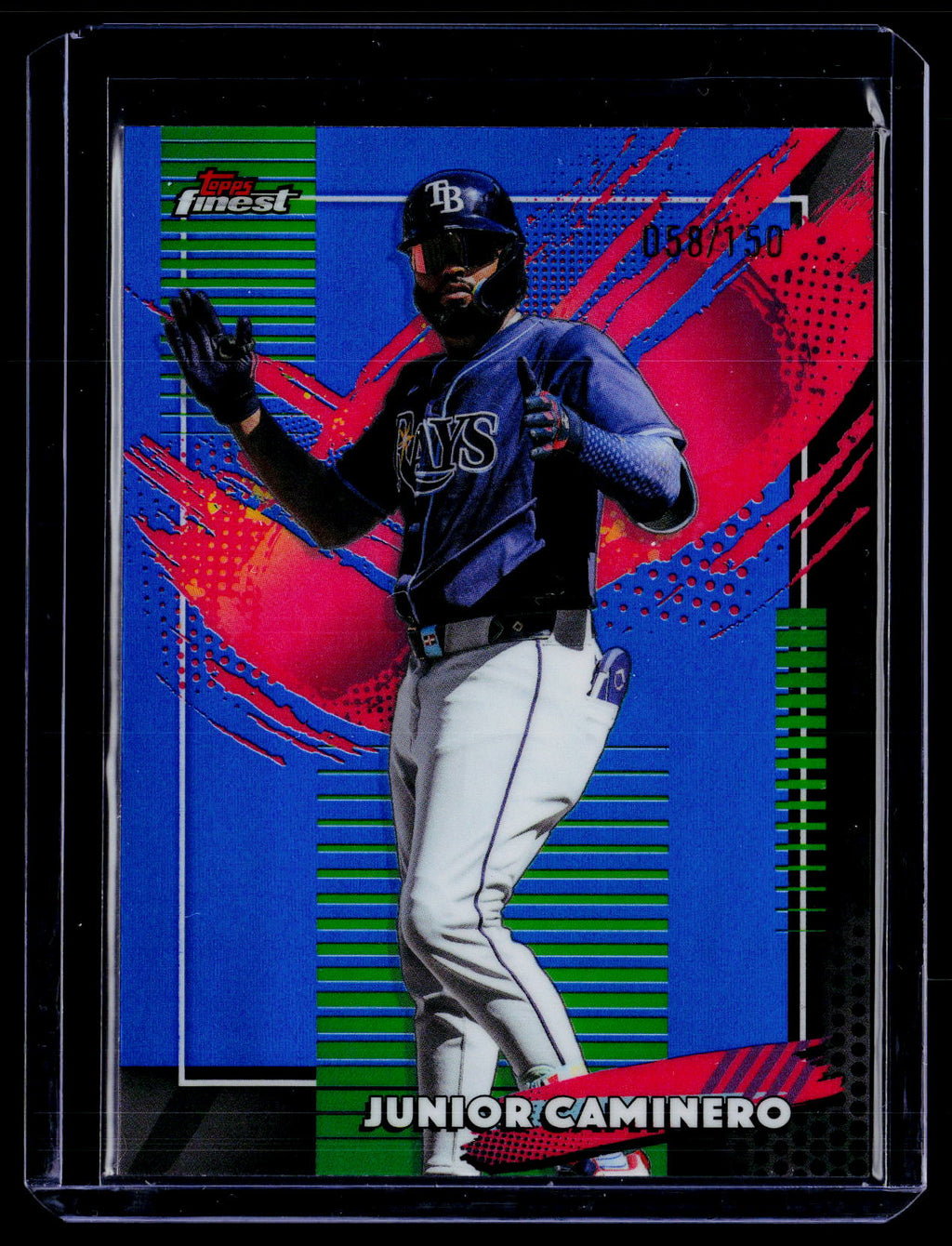 2026 Finest #279 Junior Caminero Blue Refractors #/150