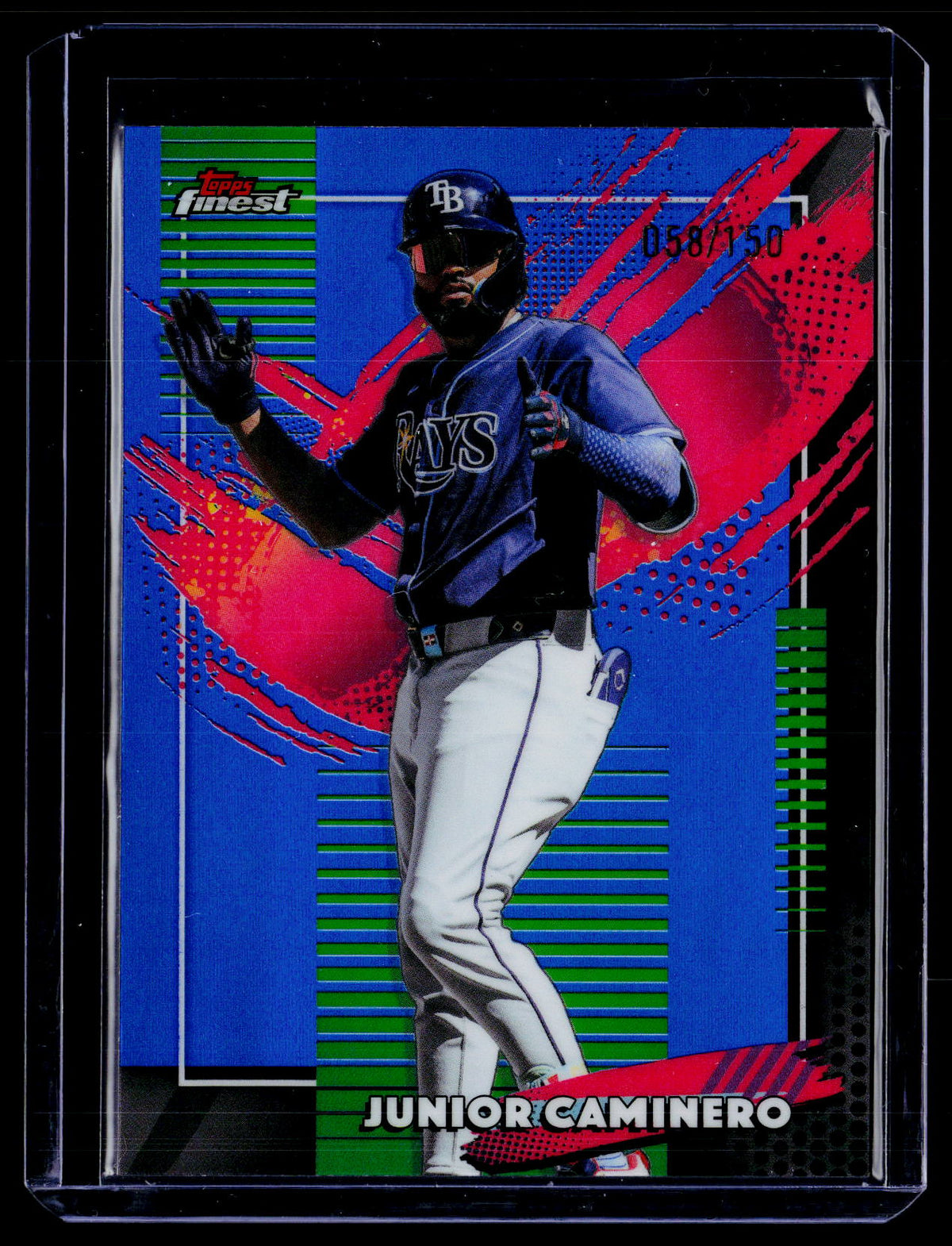 2026 Finest #279 Junior Caminero Blue Refractors #/150