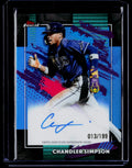 2026 Finest #FA-CSI Chandler Simpson Finest Autographs Sky Blue Refractors #/199