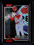 2026 Topps Chrome #53 Victor Scott II Black Geometric Refractors #/10