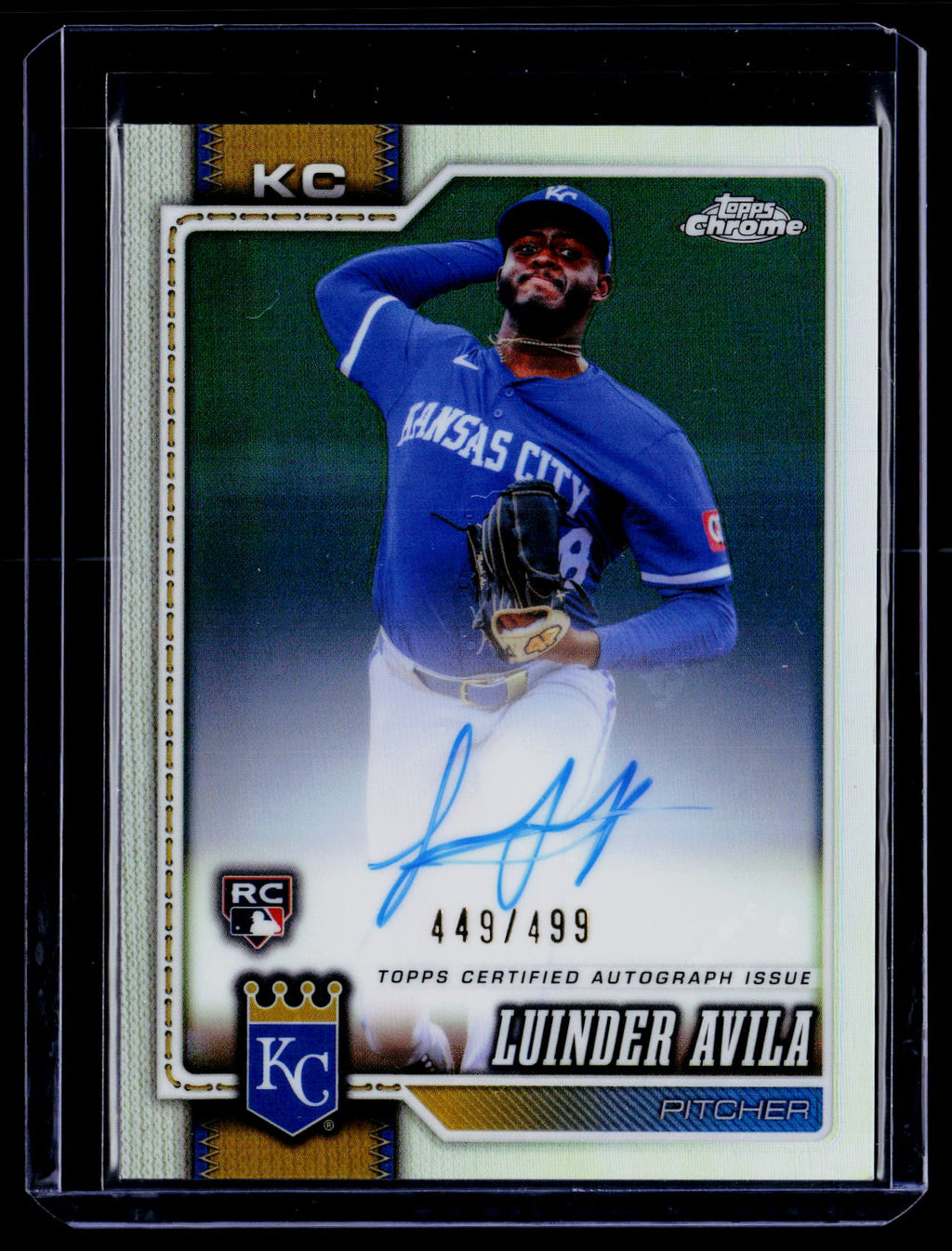 2026 Topps Chrome #RA-LAV Luinder Avil Rookie Autographs Refractors #/499