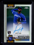 2026 Topps Chrome #RA-LAV Luinder Avil Rookie Autographs Refractors #/499