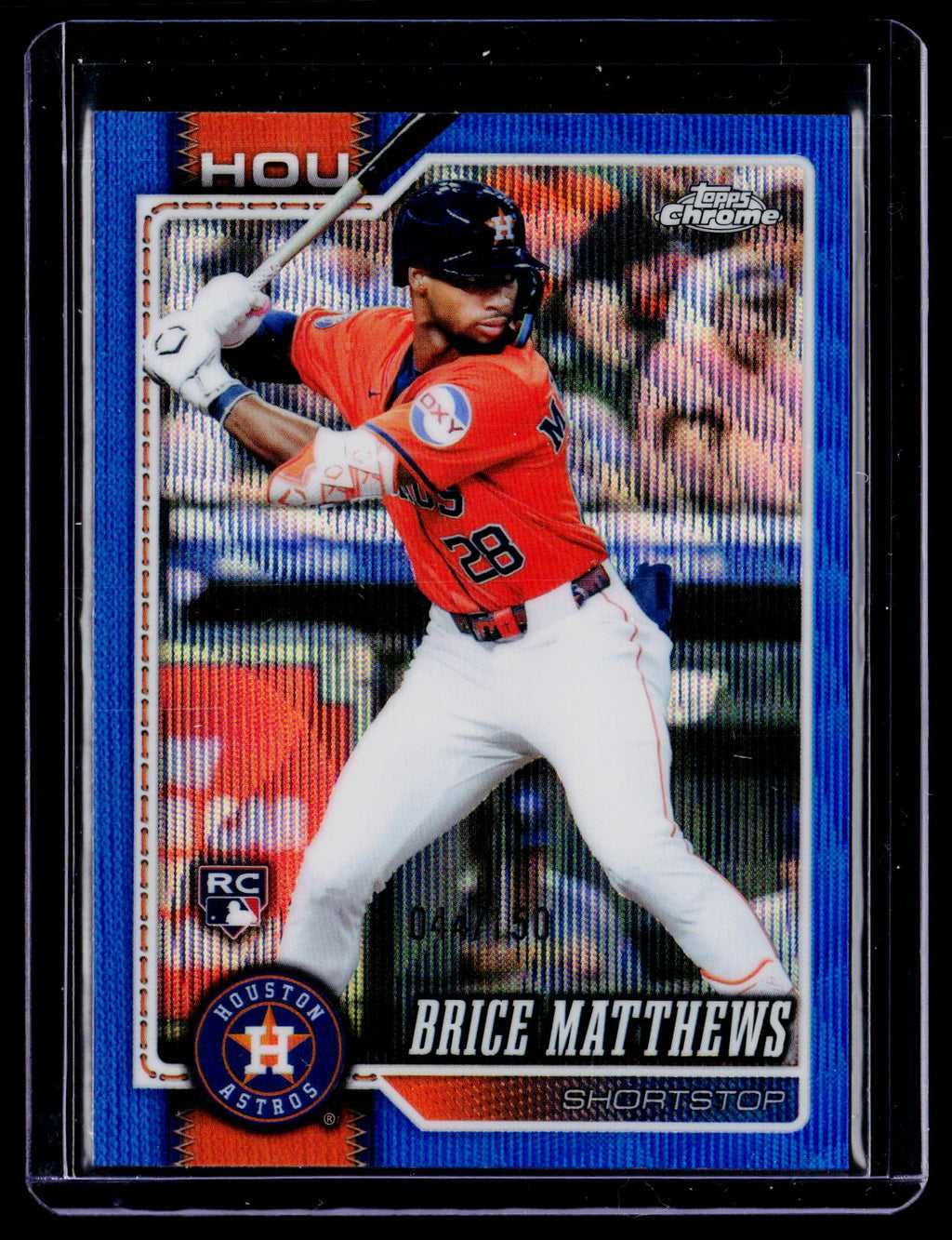 2026 Topps Chrome #169 Brice Matthews Blue Raywave Refractors #/150