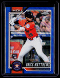 2026 Topps Chrome #169 Brice Matthews Blue Raywave Refractors #/150
