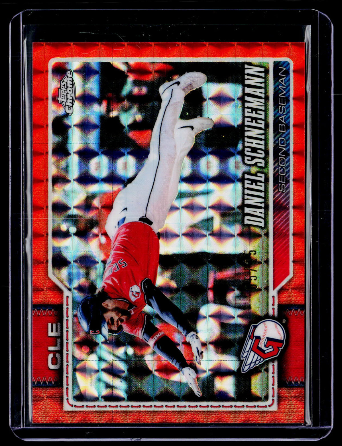 2026 Topps Chrome #272 Daniel Schneemann Orange Geometric Refractors #/25