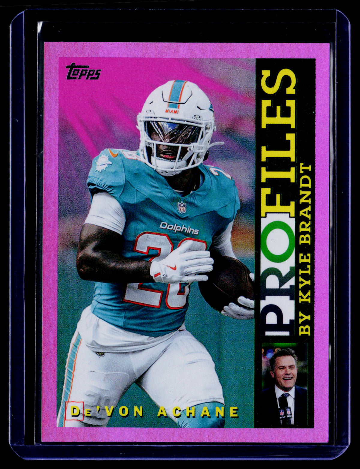 2026 Topps Flagship #TP-6 De'Von Achane Topps Profiles Pink