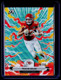 2025 Topps Resurgence #49 Travis Kelce Aqua Surge Refractor #/250