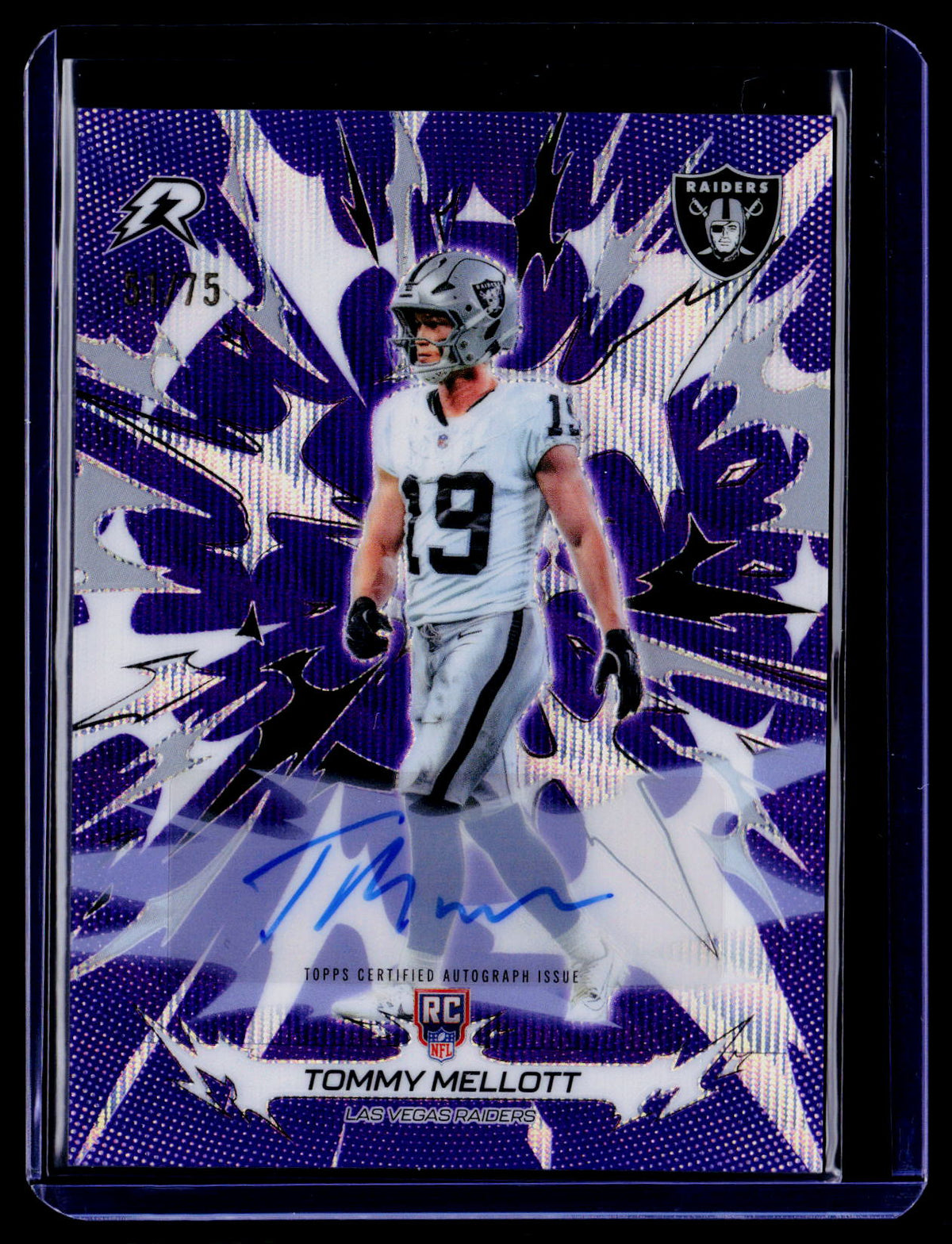2025 Topps Resurgence #147 Tommy Mellott Purple Surge Refractor #/75