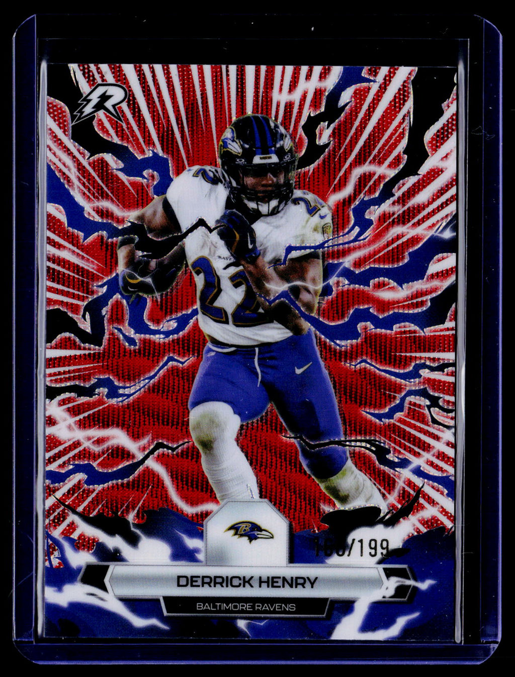 2025 Topps Resurgence #8 Derrick Henry Crimson Surge Refractor #/199