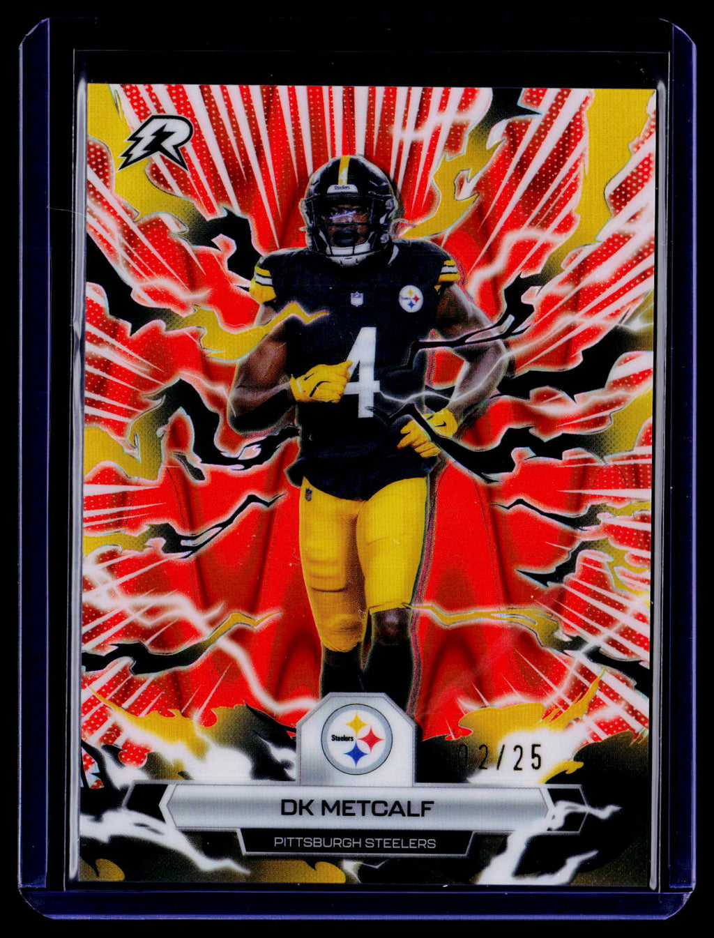 2025 Topps Resurgence #84 DK Metcalf Orange Static Refractor #/25