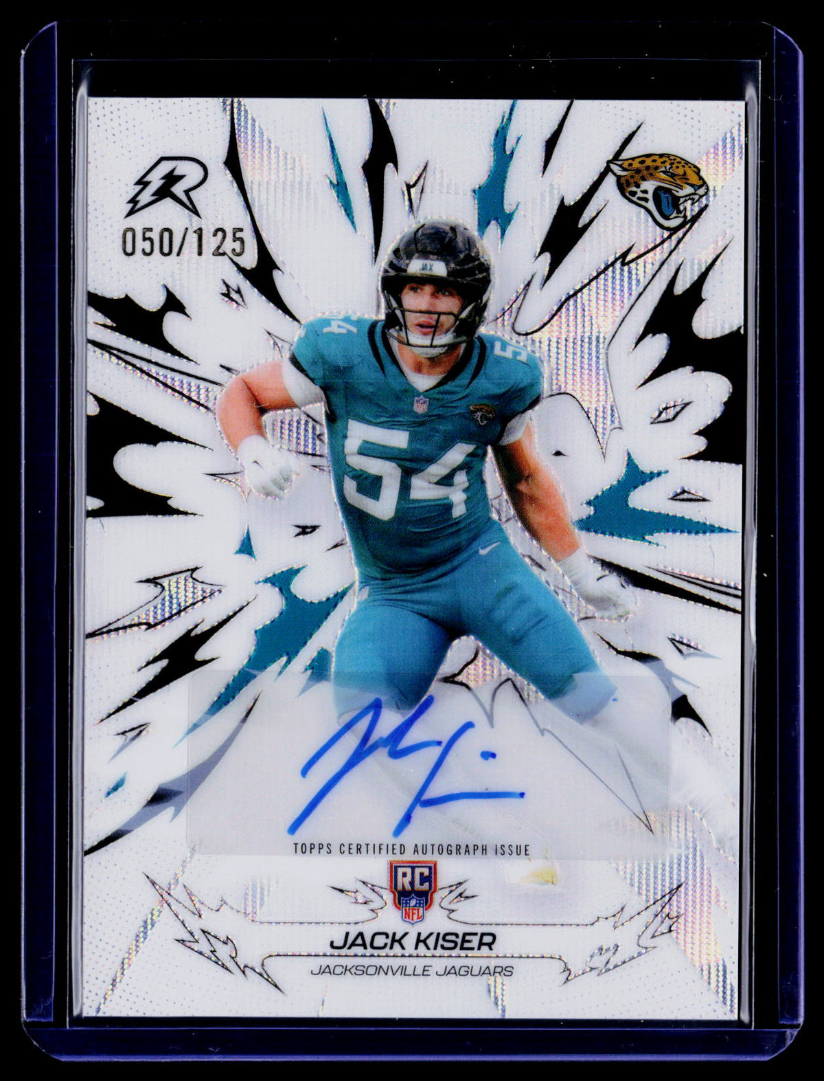 2025 Topps Resurgence #143 Jack Kiser Signatures White Surge Refractor #/125