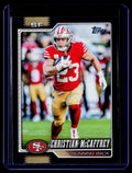 2026 Topps Flagship #186 Christian McCaffrey Black #/70
