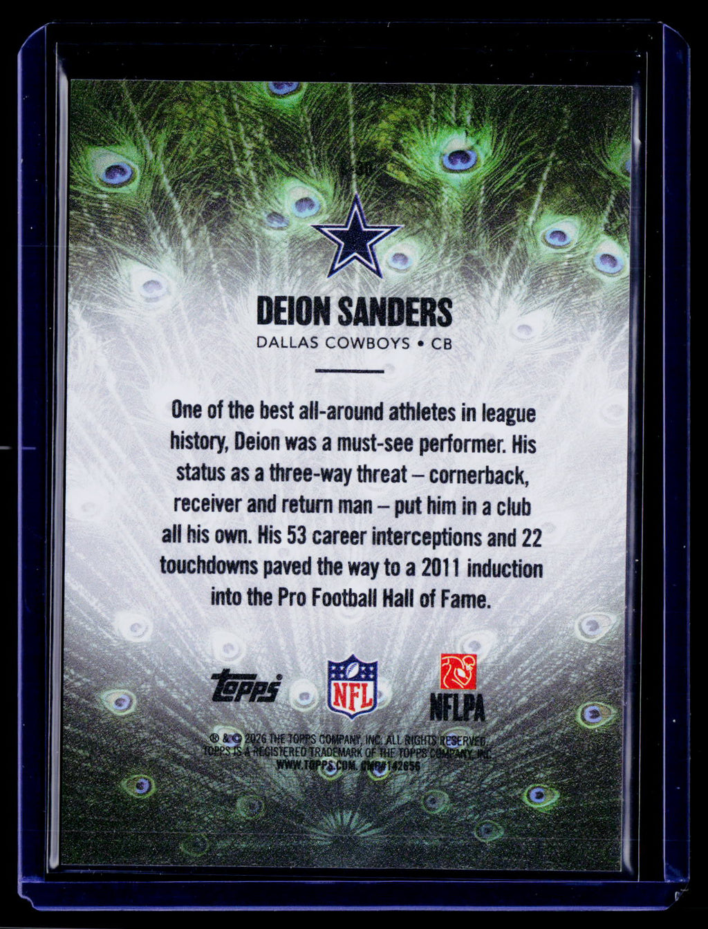 2026 Topps Flagship #S-30 Deion Sanders Struttin Peacock