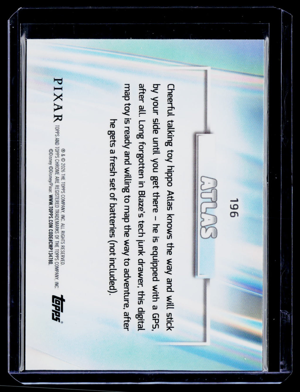 2026 Topps Chrome Disney #196 Atlas Blue Refractor /199
