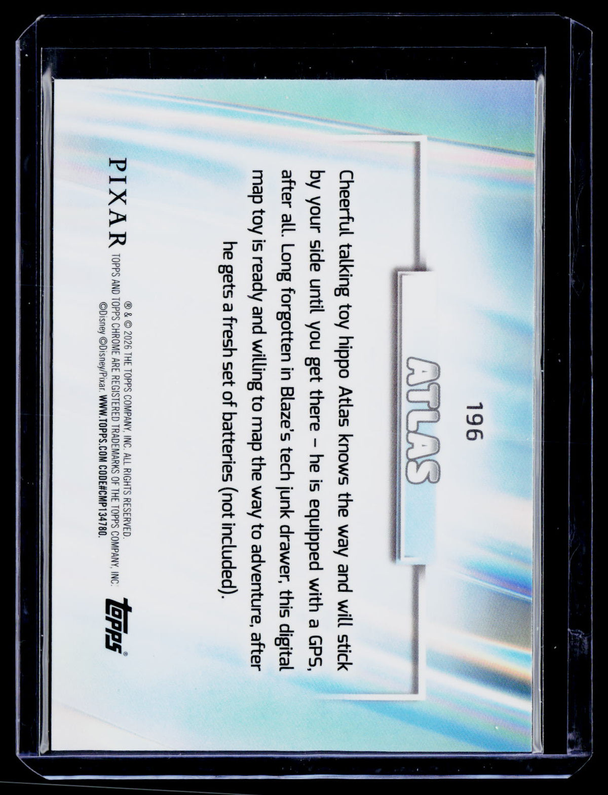 2026 Topps Chrome Disney #196 Atlas Blue Refractor /199