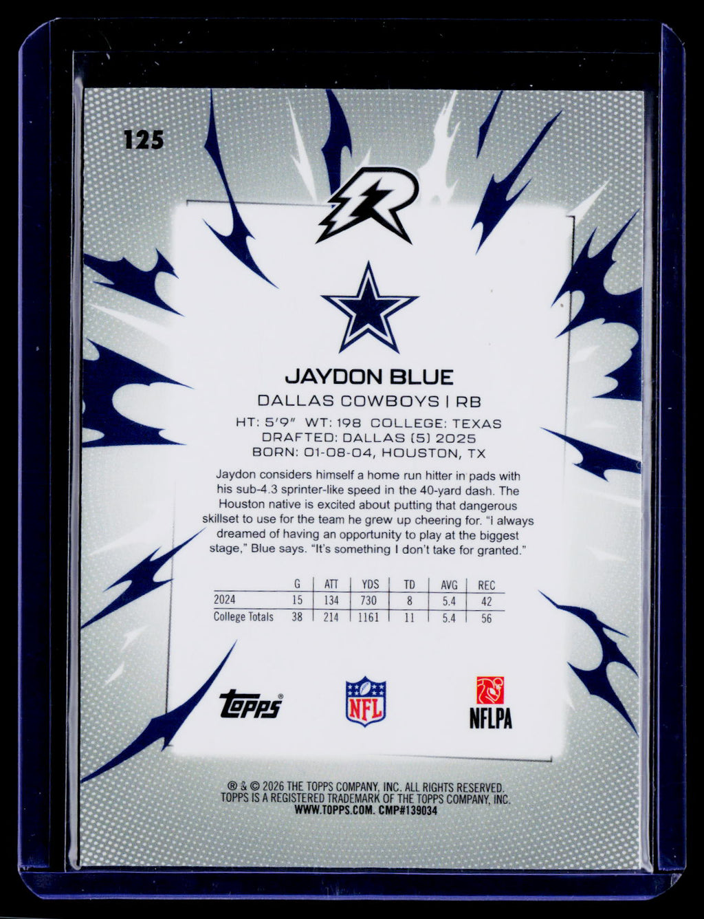 2025 Topps Resurgence #125 Jaydon Blue Teal Surge Refractor #/149