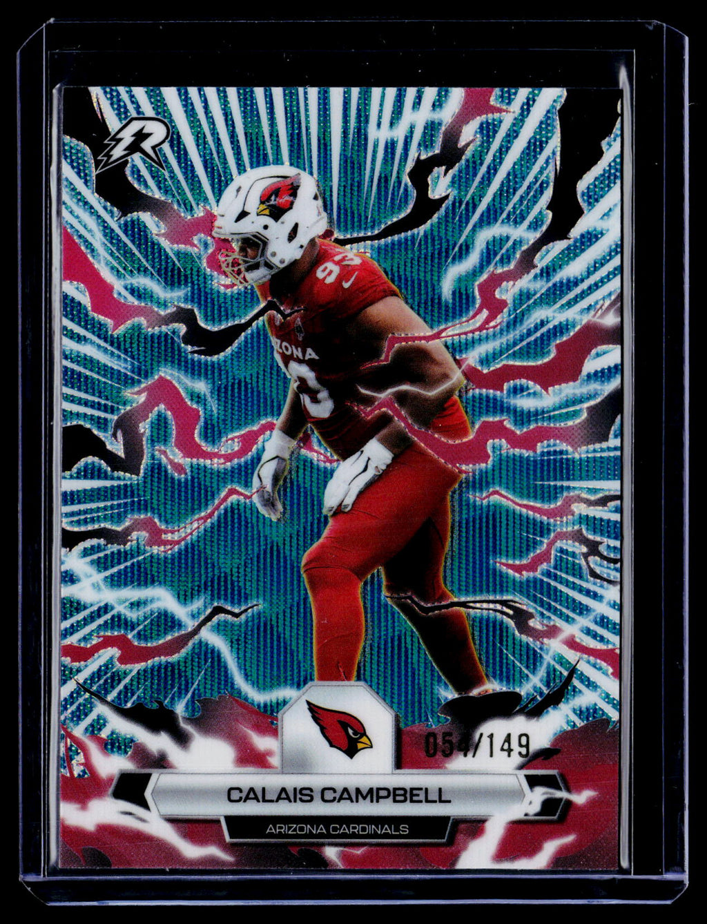 2025 Topps Resurgence #3 Calais Campbell Teal Surge Refractor #/149
