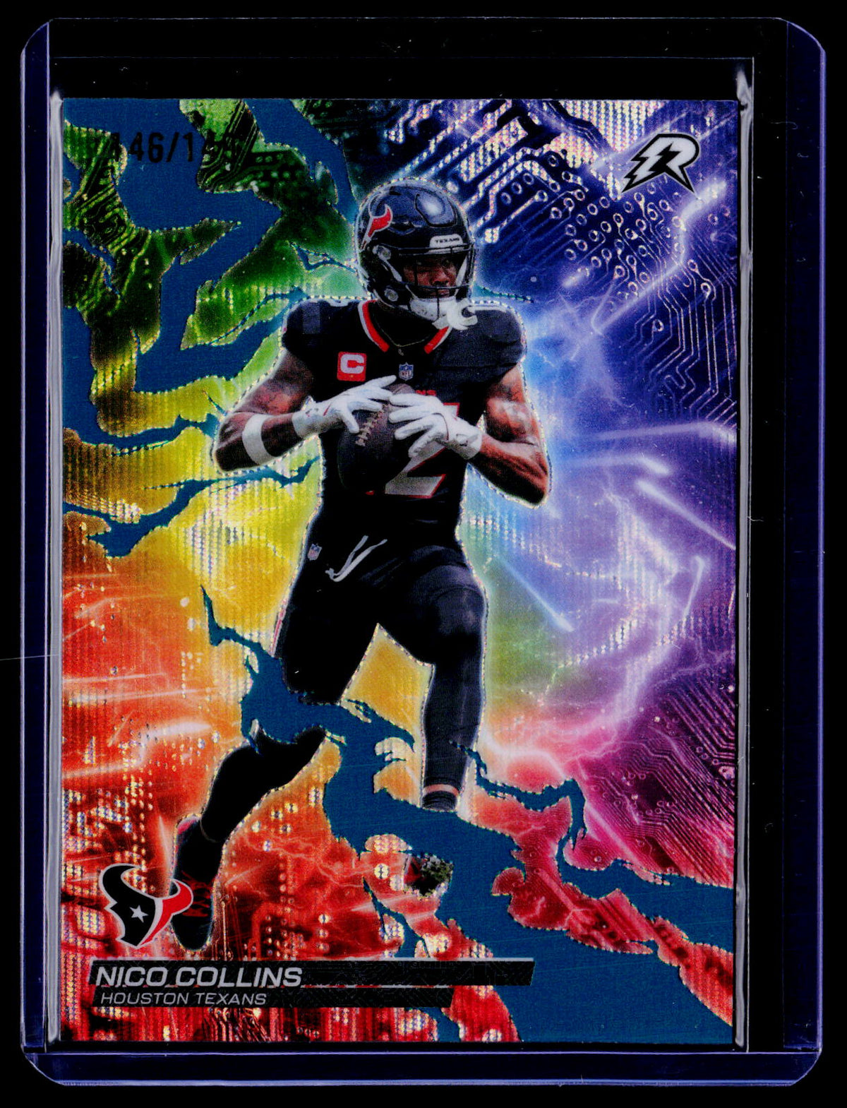 2025 Topps Resurgence Nico Collins Circuit Breakers Teal Surge Refractor #/149