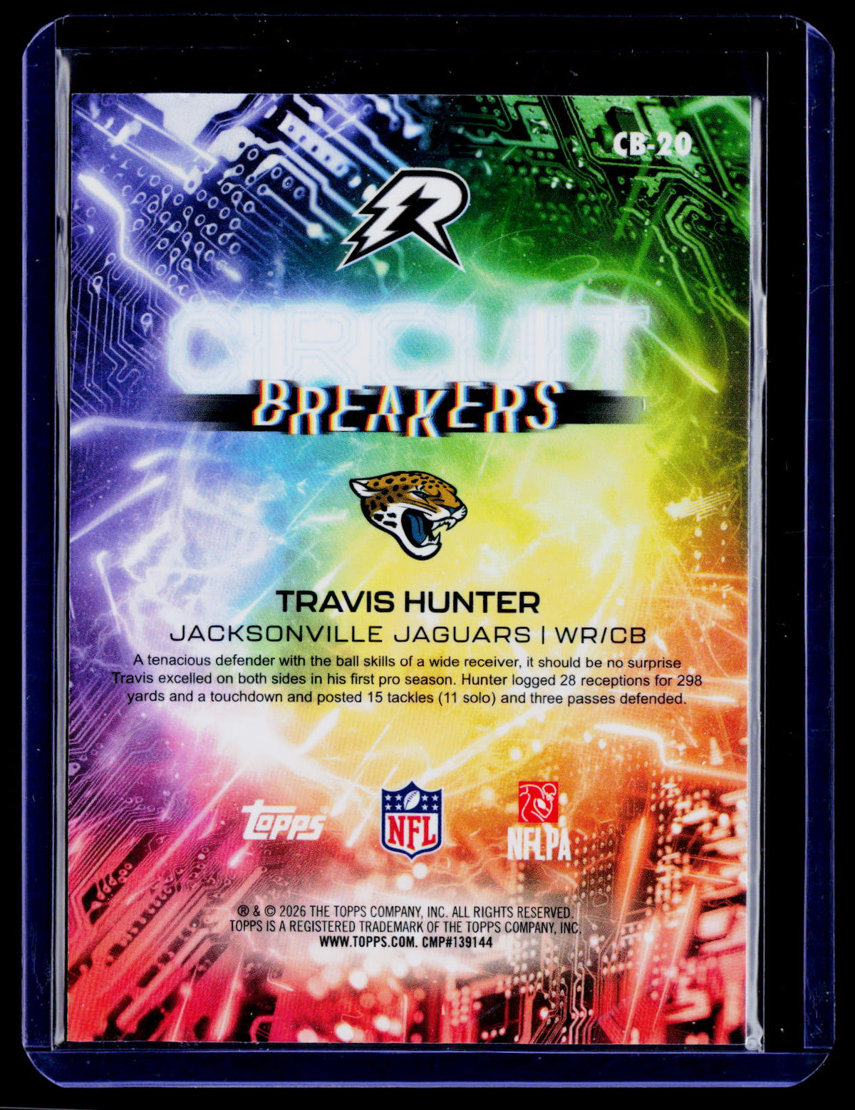2025 Topps Resurgence Travis Hunter Circuit Breakers Bronze Surge Refractor /350
