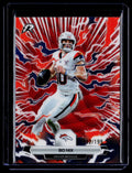 2025 Topps Resurgence #28 Bo Nix Crimson Surge Refractor #/199