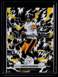 2025 Topps Resurgence #83 Aaron Rodgers Black & White Surge Refractor #/399
