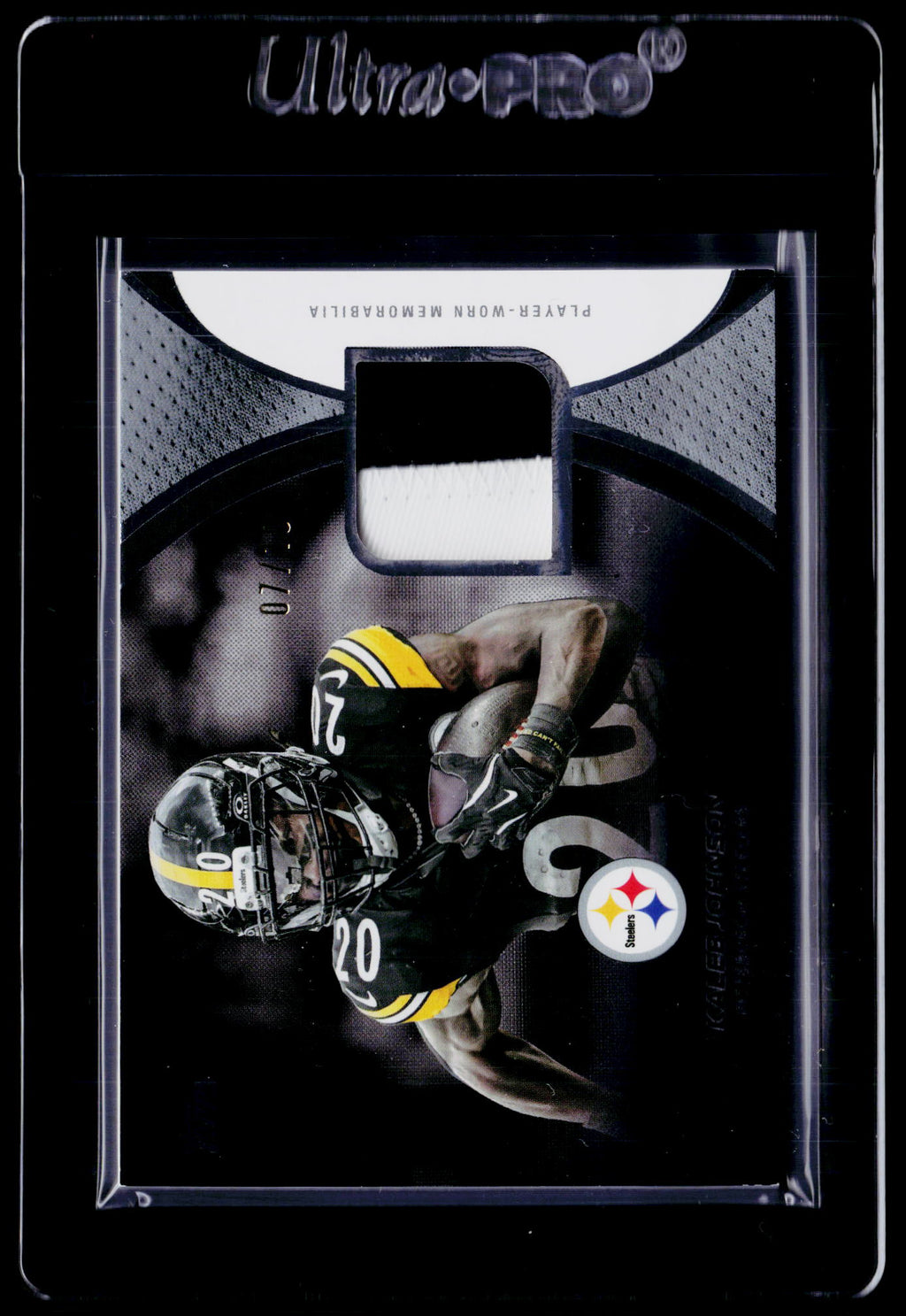 2026 Topps Flagship #NFLM-KJ Kaleb Johnson NFL Materials Black #/10