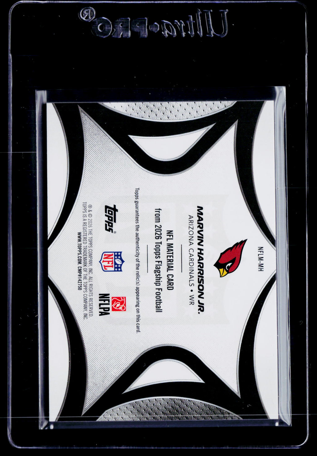 2026 Topps Flagship #NFLM-MH Marvin Harrison Jr. NFL Materials