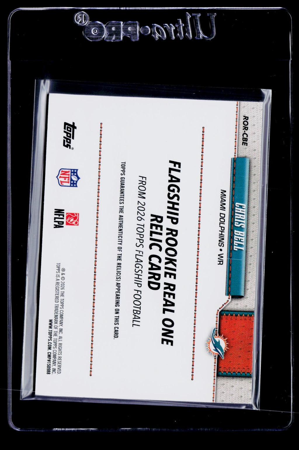 2026 Topps Flagship #ROR-CBE Chris Bell Real One Rookie Relics