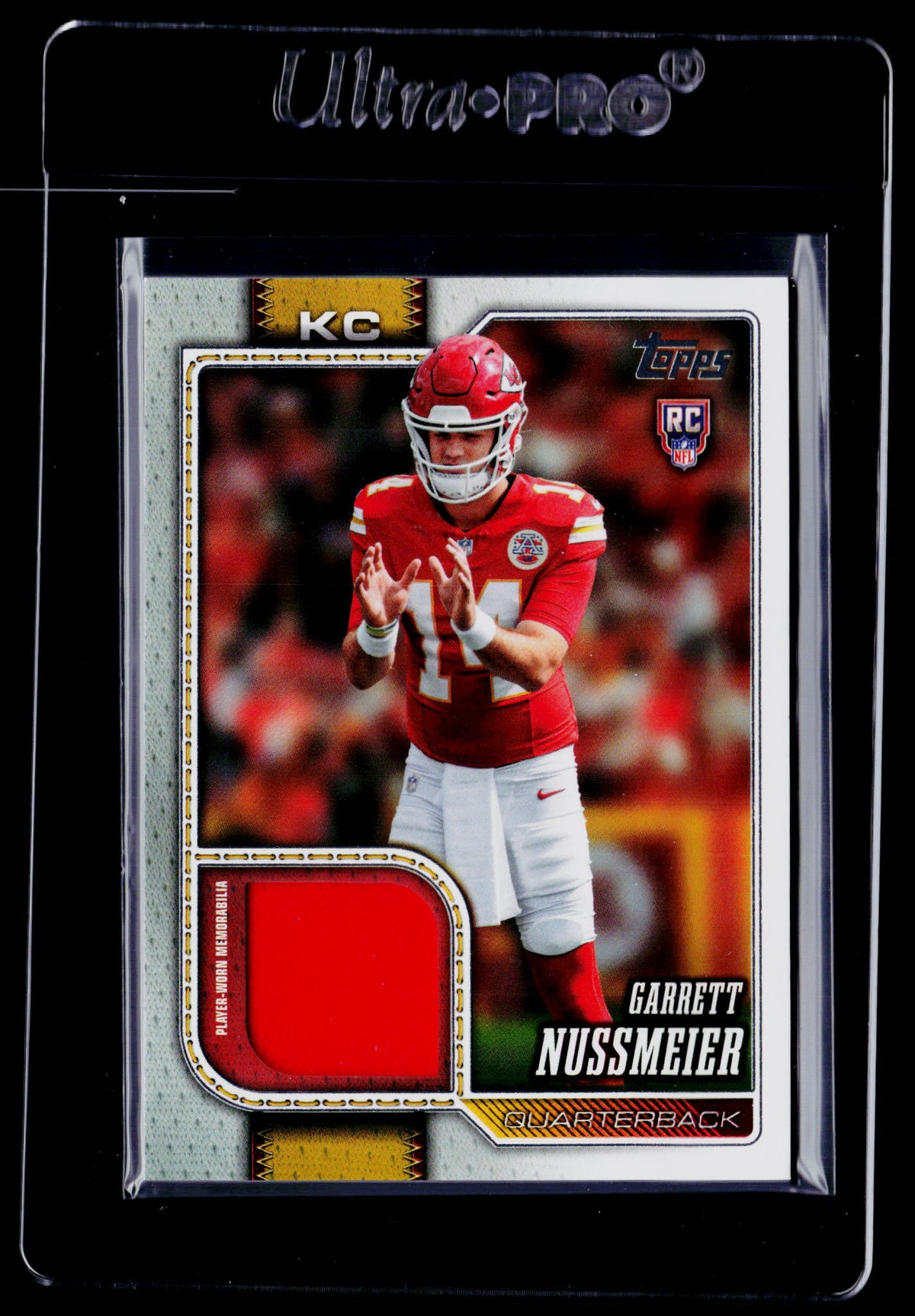 2026 Topps Flagship #ROR-GN Garrett Nussmeier Real One Rookie Relics