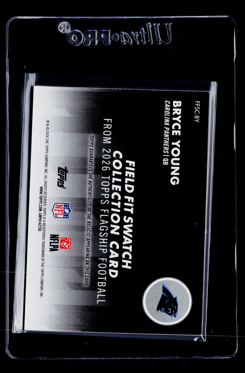 2026 Topps Flagship #FFSC-BY Bryce Young Field Fit Swatches