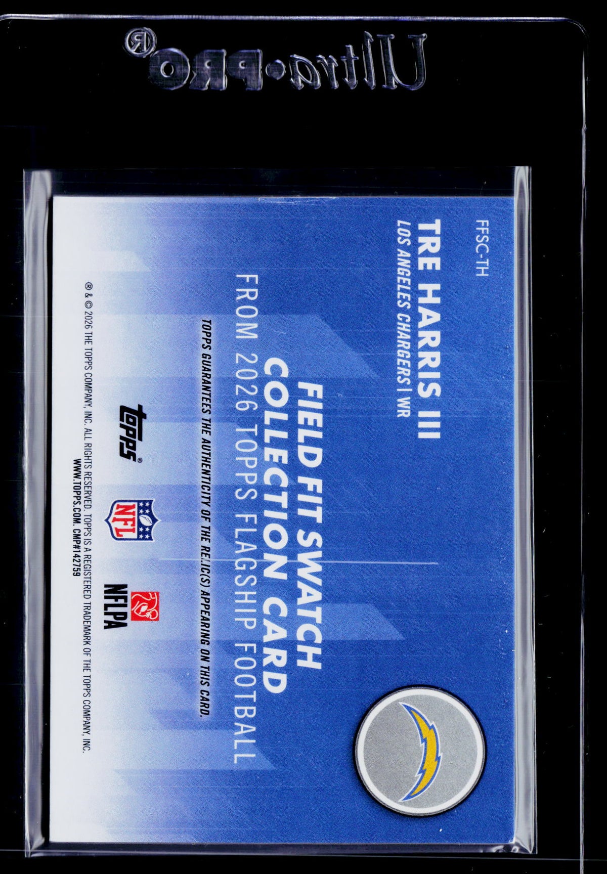 2026 Topps Flagship #FFSC-TH Tre Harris III Field Fit Swatches