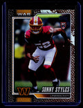 2026 Topps Flagship #347 Sonny Styles Football Leather Foil