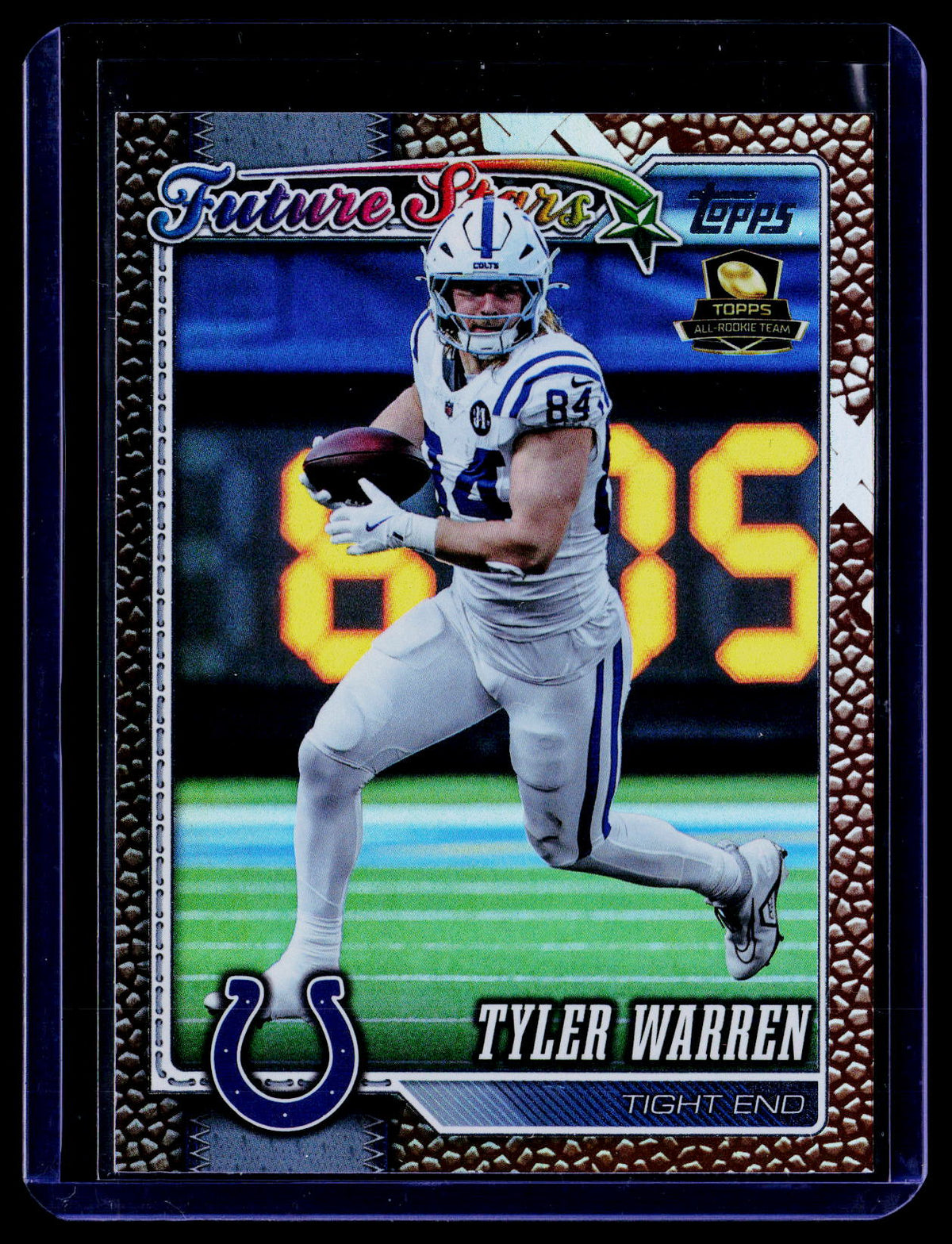 2026 Topps Flagship #265 Tyler Warren Football Leather Foil