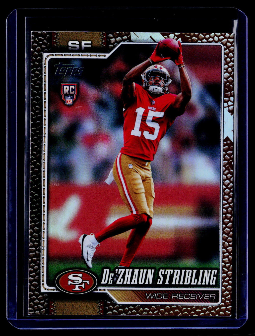 2026 Topps Flagship #336 De’Zhaun Stribling Football Leather Foil