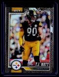 2026 Topps Flagship #254 T.J. Watt Football Leather Foil