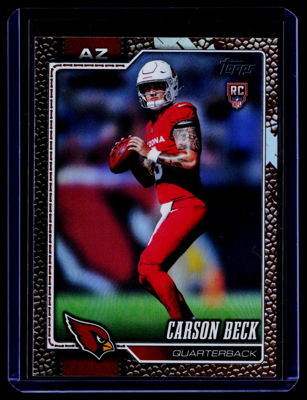 2026 Topps Flagship #305 Carson Beck Football Leather Foil