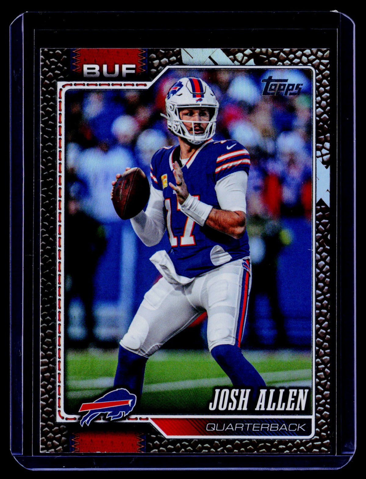 2026 Topps Flagship #22 Josh Allen Football Leather Foil