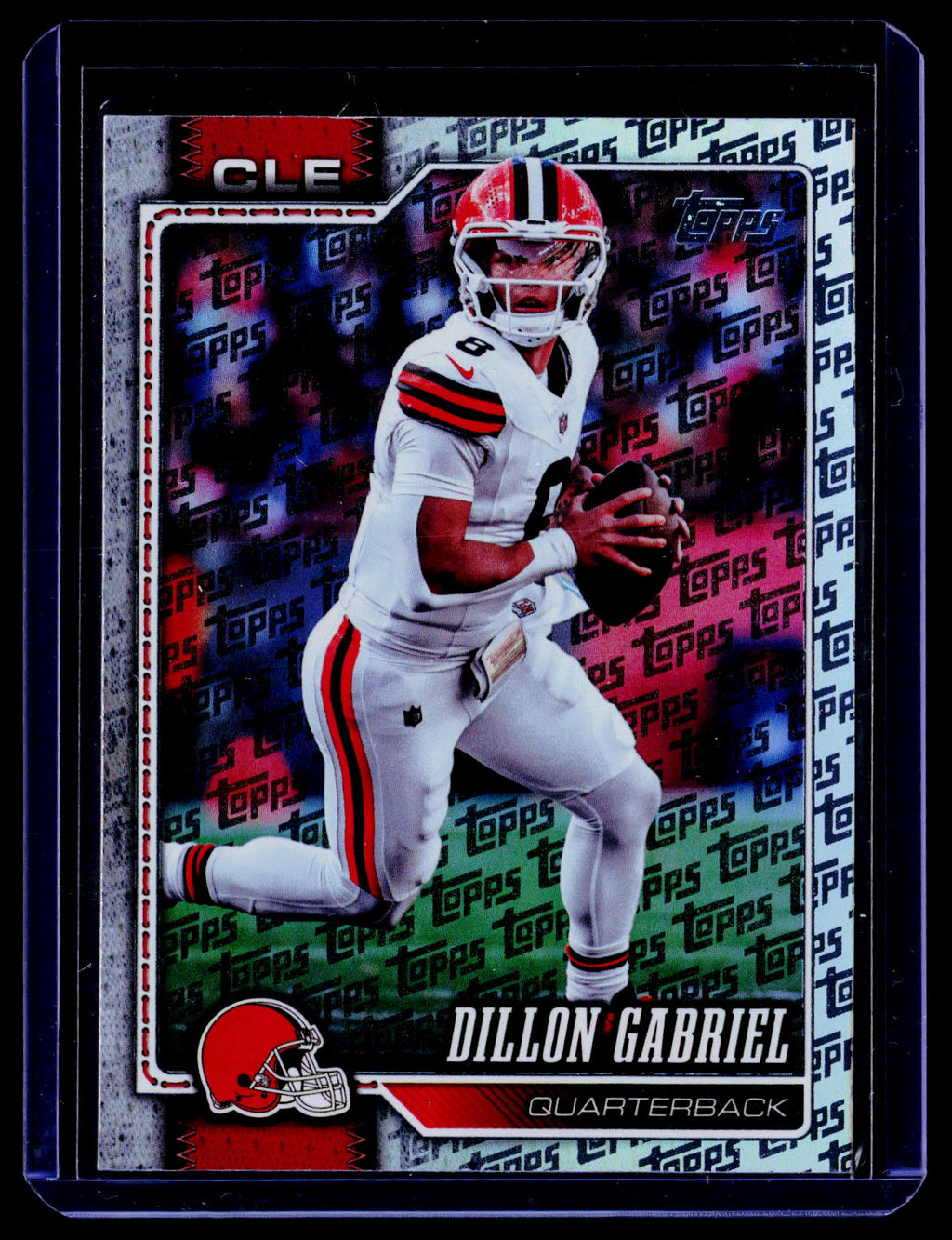 2026 Topps Flagship #217 Dillon Gabriel Topps Logo Foilboard