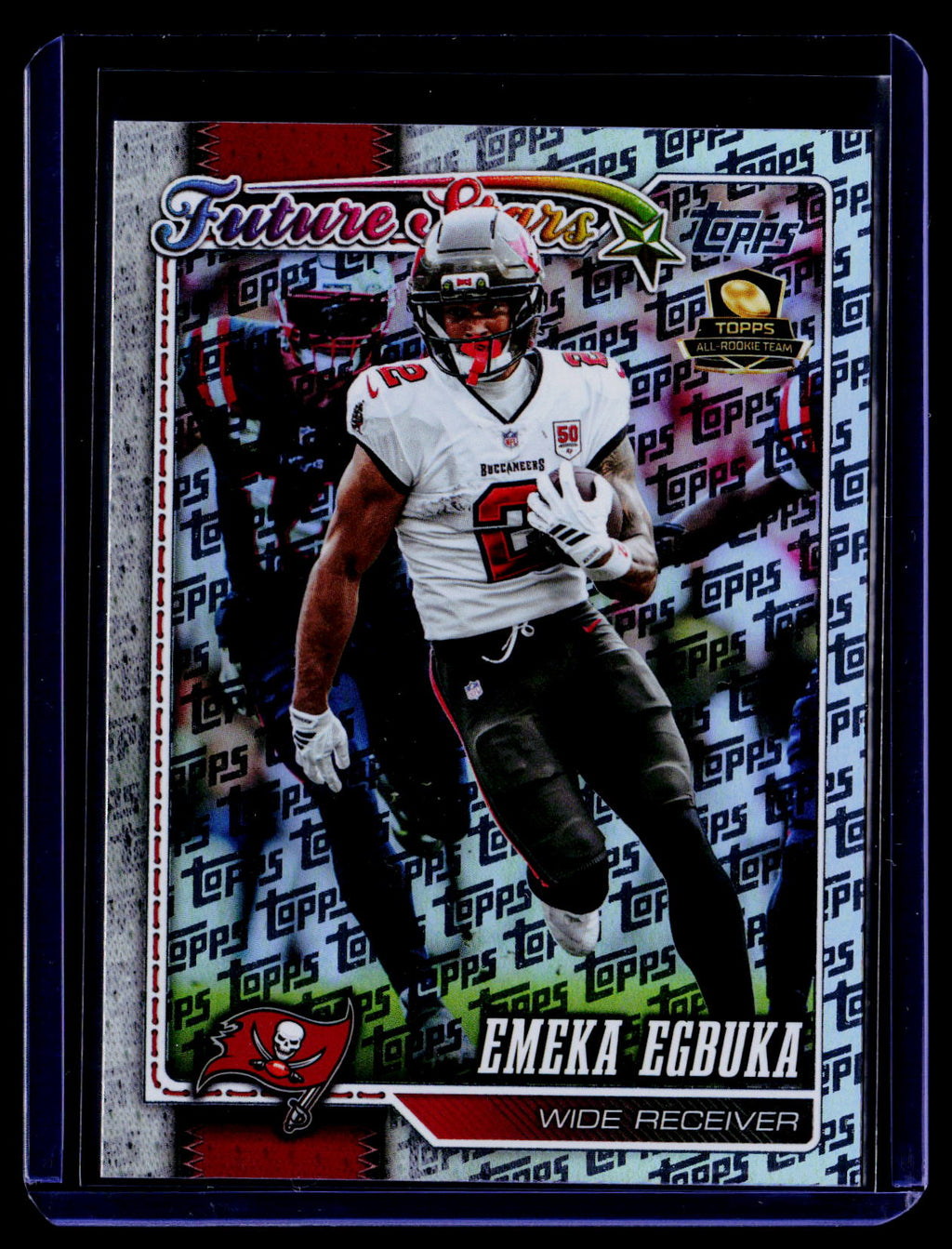 2026 Topps Flagship #261 Emeka Egbuka Topps Logo Foilboard