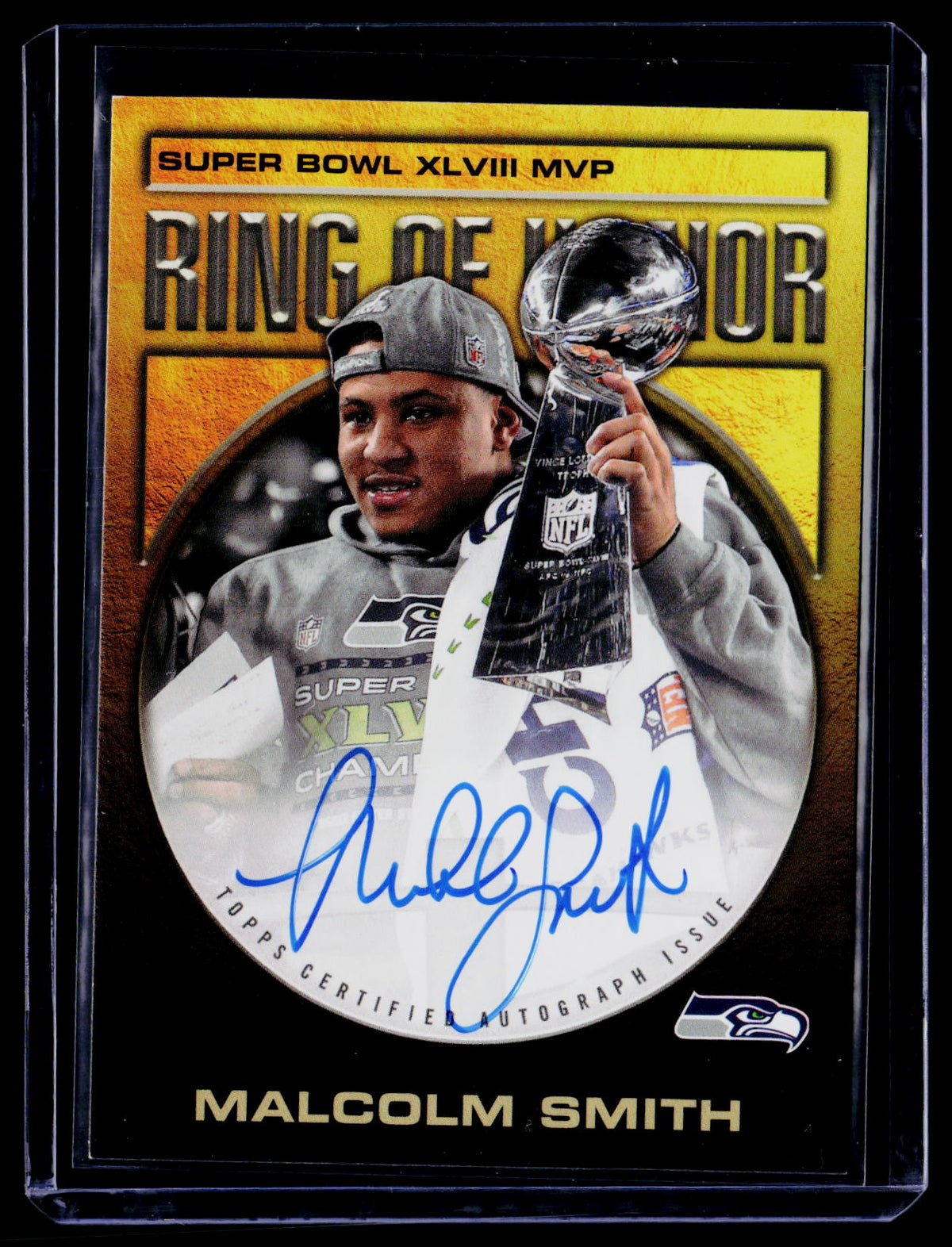2026 Topps Flagship #ROHS-MS Malcolm Smith Ring of Honor Signatures