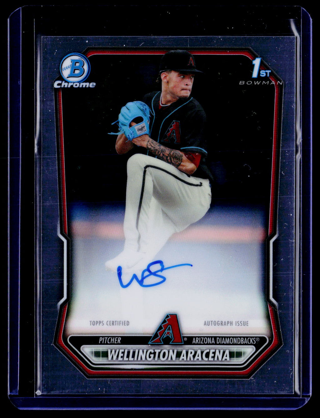 2026 Bowman Chrome Wellington Aracena 1st Bowman Auto CPA-WAR