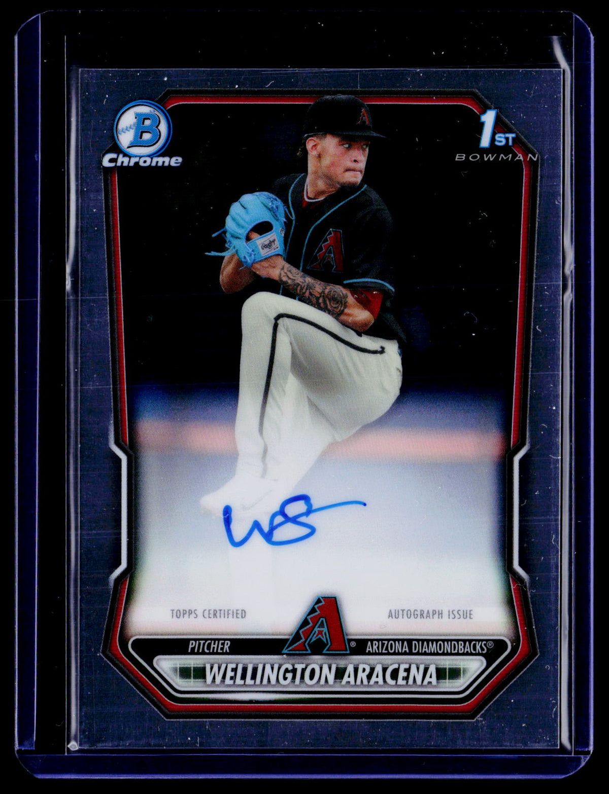 2026 Bowman Chrome Wellington Aracena 1st Bowman Auto CPA-WAR