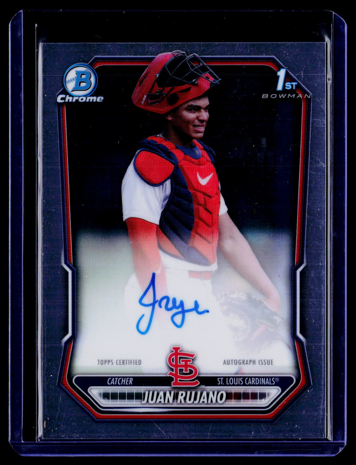 2026 Bowman Chrome Juan Rujano #CPA-JRU Auto 1st Prospect St. Louis Cardinals