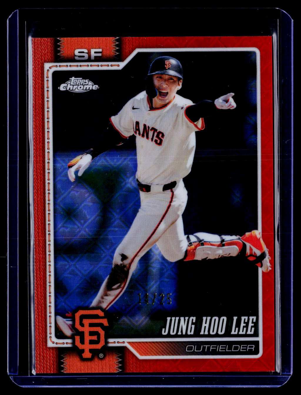 2026 Topps Chrome #188 Jung Hoo Lee Orange Refractors #/25