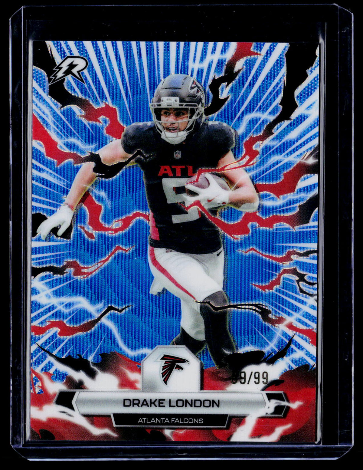 2025 Topps Resurgence #6 Drake London Blue Surge Refractor #/99