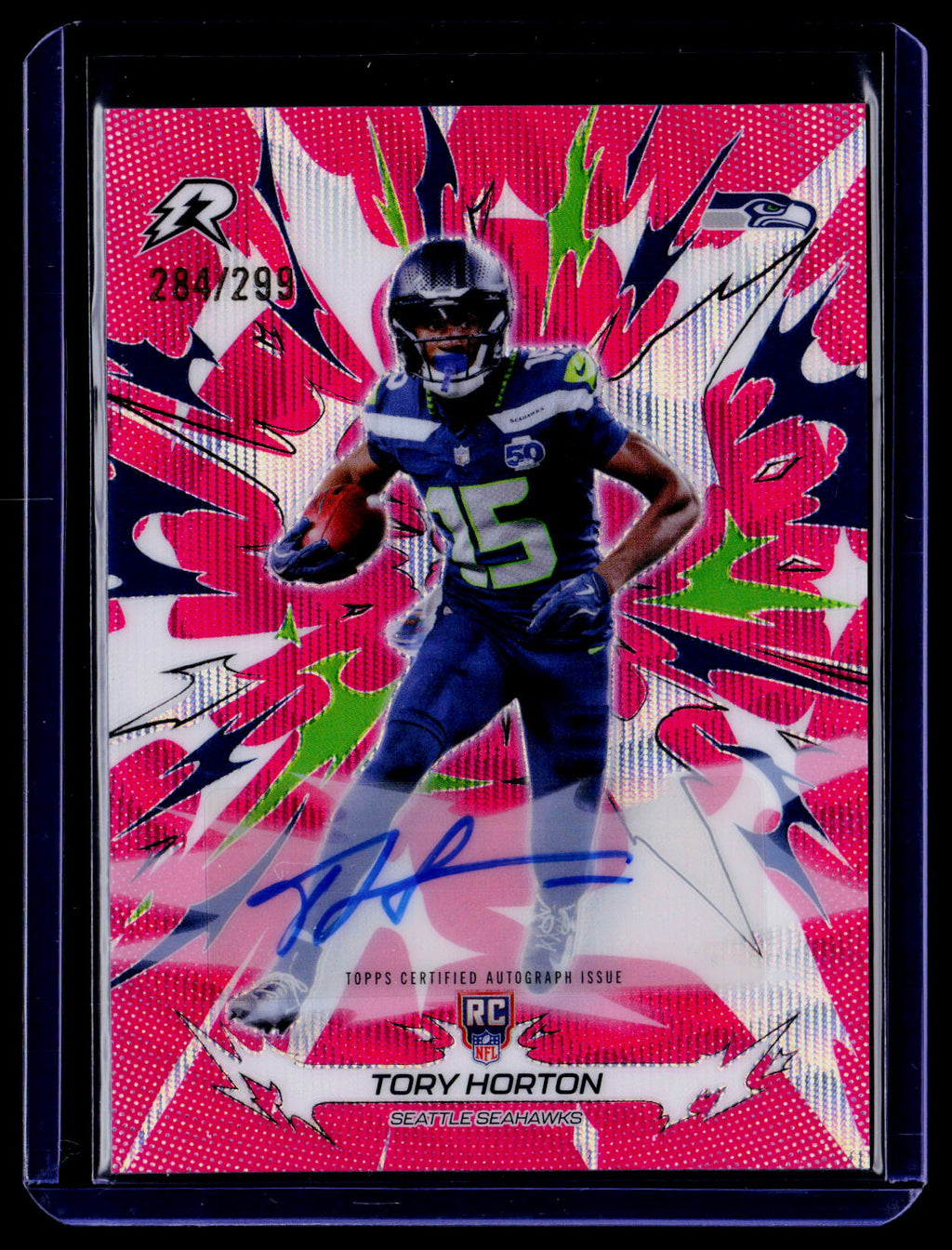 2025 Topps Resurgence #190 Tory Horton Signatures Magenta Surge Refractor #/299